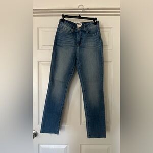 L'AGENCE Dark Blue Straight Leg Jeans